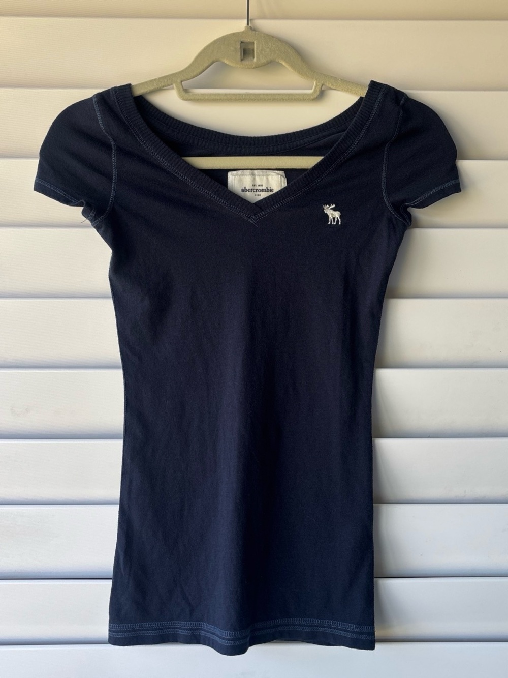 Abercrombie & Fitch Kids Navy Blue Bella Swan Twilight V-Neck Long Top Size S